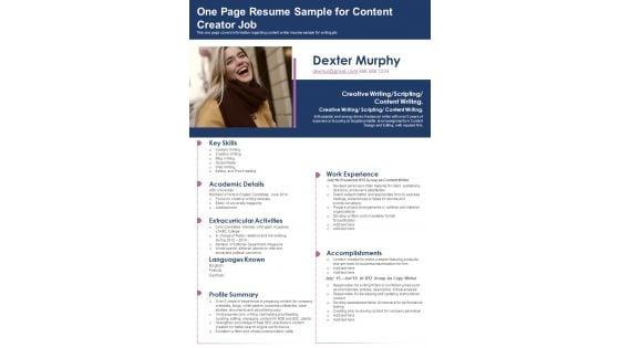 One_Page_Resume_Sample_For_Content_Creator_Job_PDF_Document_PPT_Template_Slide_1.jpg
