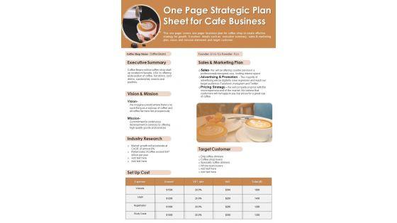 One_Page_Strategic_Plan_Sheet_For_Cafe_Business_PDF_Document_PPT_Template_Slide_1.jpg