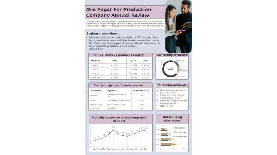 One_Page_Yearly_Review_For_Manufacturing_Company_PDF_Document_PPT_Template_Slide_1.jpg