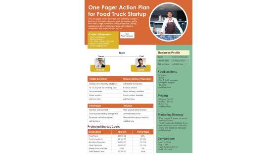 One_Pager_Action_Plan_For_Food_Truck_Startup_PDF_Document_PPT_Template_Slide_1.jpg