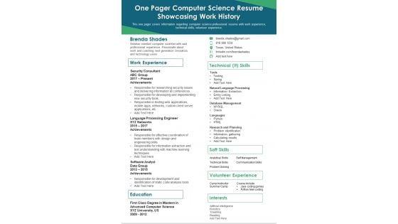 One_Pager_Computer_Science_Resume_Showcasing_Work_History_PDF_Document_PPT_Template_Slide_1.jpg