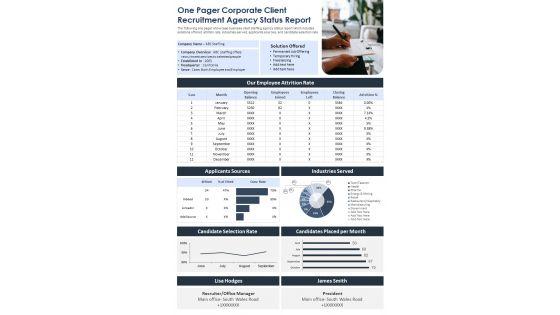 One_Pager_Corporate_Client_Recruitment_Agency_Status_Report_PDF_Document_PPT_Template_Slide_1.jpg