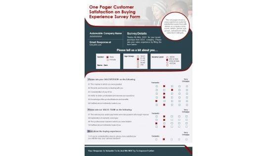 One_Pager_Customer_Satisfaction_On_Buying_Experience_Survey_Form_PDF_Document_PPT_Template_Slide_1.jpg