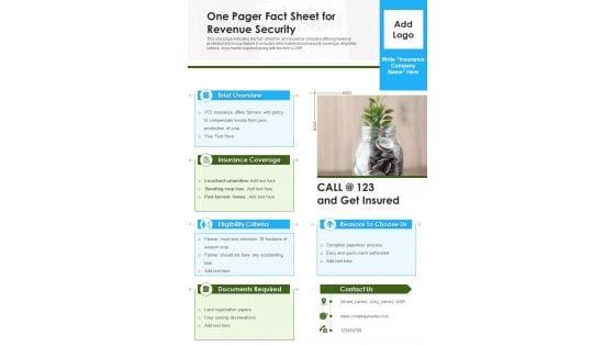 One_Pager_Fact_Sheet_For_Revenue_Security_PDF_Document_PPT_Template_Slide_1.jpg