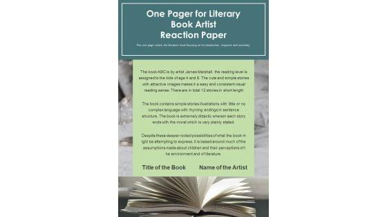 One_Pager_For_Literary_Book_Artist_Reaction_Paper_PDF_Document_PPT_Template_Slide_1.jpg