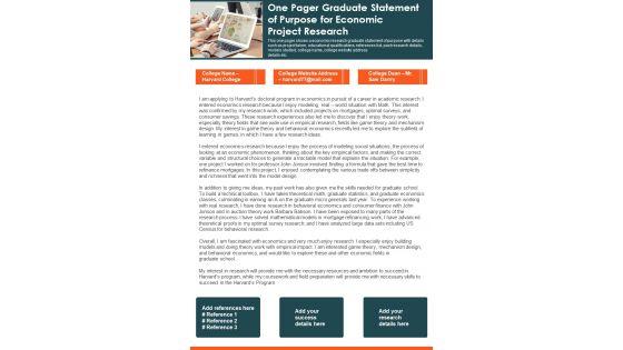 One_Pager_Graduate_Statement_Of_Purpose_For_Economic_Project_Research_PDF_Document_PPT_Template_Slide_1.jpg