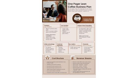 One_Pager_Lean_Coffee_Business_Plan_PDF_Document_PPT_Template_Slide_1.jpg