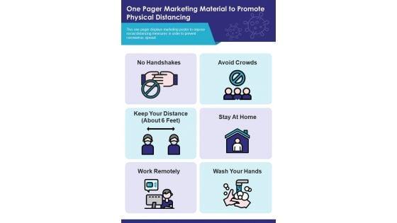 One_Pager_Marketing_Material_To_Promote_Physical_Distancing_PDF_Document_PPT_Template_Slide_1.jpg