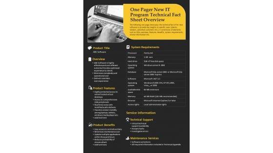 One_Pager_New_IT_Program_Technical_Fact_Sheet_Overview_PDF_Document_PPT_Template_Slide_1.jpg