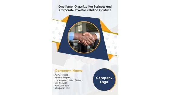 One_Pager_Organization_Business_And_Corporate_Investor_Relation_Contact_PDF_Document_PPT_Template_Slide_1.jpg