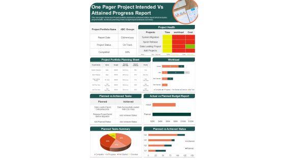 One_Pager_Project_Intended_Vs_Attained_Progress_Report_PDF_Document_PPT_Template_Slide_1.jpg