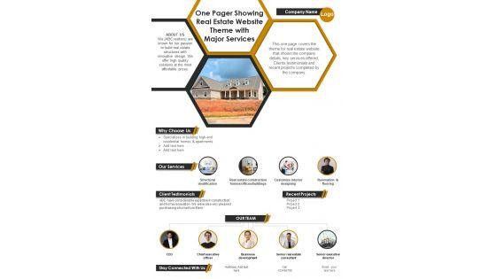 One_Pager_Showing_Real_Estate_Website_Theme_With_Major_Services_PDF_Document_PPT_Template_Slide_1.jpg