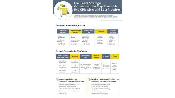 One_Pager_Strategic_Communication_Map_Plan_With_Key_Objectives_And_Best_Practices_PDF_Document_PPT_Template_Slide_1.jpg
