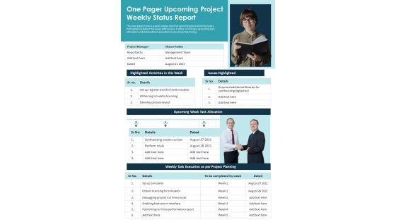One_Pager_Upcoming_Project_Weekly_Status_Report_PDF_Document_PPT_Template_Slide_1.jpg