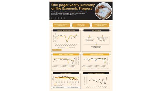 One_Pager_Yearly_Summary_On_The_Economic_Progress_PDF_Document_PPT_Template_Slide_1.jpg