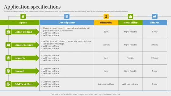 Online Application Development Application Specifications Brochure PDF Online Application Development Application Specifications Brochure PDF