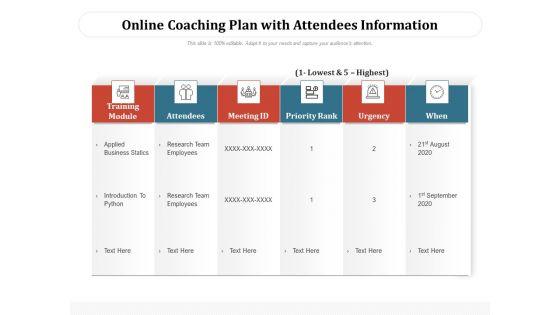 Online_Coaching_Plan_With_Attendees_Information_Ppt_PowerPoint_Presentation_Portfolio_Slideshow_PDF_Slide_1.jpg