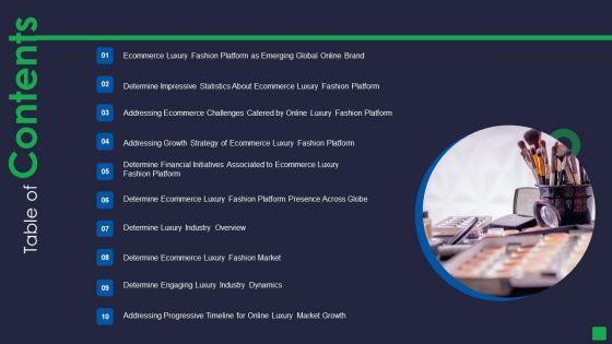 Online_Fashion_Extravagance_Platform_Venture_Capitalist_Financing_Elevator_Table_Of_Contents_Designs_PDF_Slide_1.jpg