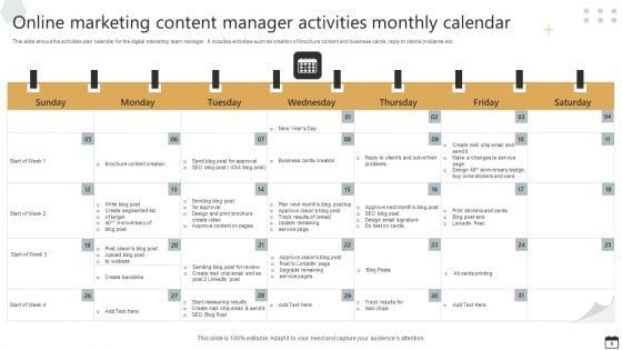 Online_Marketing_Content_Calendar_Ppt_PowerPoint_Presentation_Complete_Deck_With_Slides_Slide_9.jpg