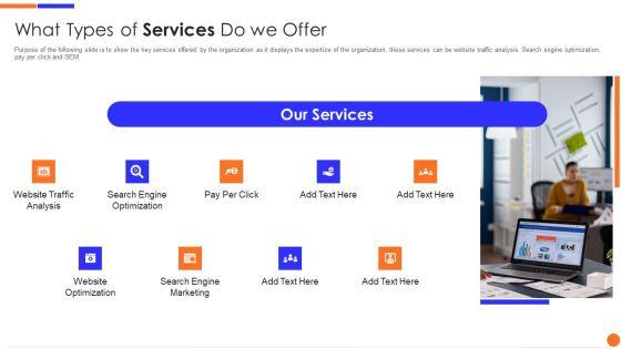 Online_Marketing_Venture_Capitalist_Financing_Elevator_Pitch_Deck_What_Types_Of_Services_Do_We_Offer_Professional_PDF_Slide_1.jpg