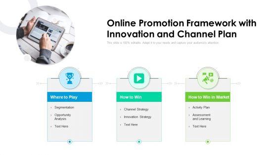 Online_Promotion_Framework_With_Innovation_And_Channel_Plan_Ppt_PowerPoint_Presentation_Gallery_Demonstration_PDF_Slide_1.jpg
