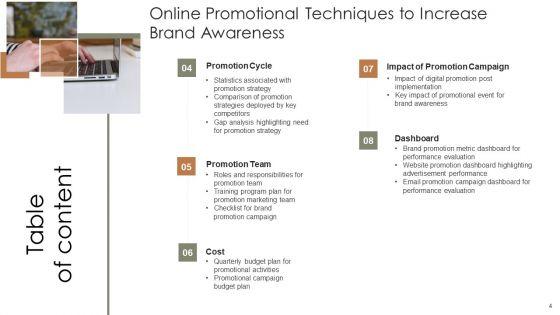 Online_Promotional_Techniques_To_Increase_Brand_Awareness_Ppt_PowerPoint_Presentation_Complete_Deck_With_Slides_Slide_4.jpg