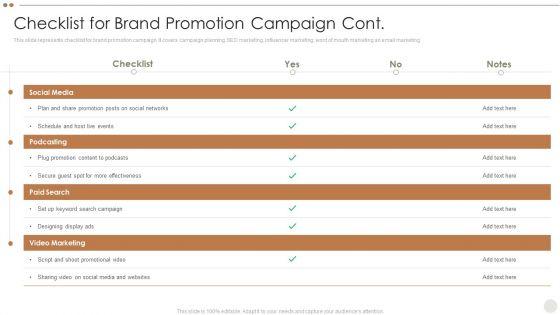 Online_Promotional_Techniques_To_Increase_Checklist_For_Brand_Promotion_Campaign_Cont_Brochure_PDF_Slide_1.jpg