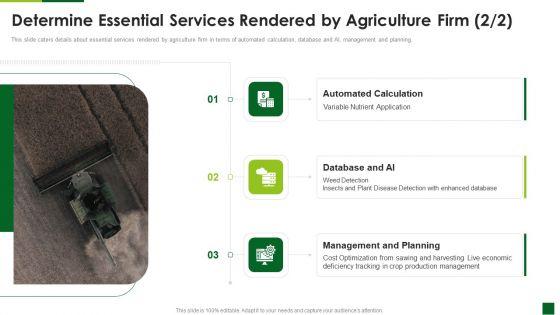 Organic_Agriculture_Organization_Pitch_Deck_Determine_Essential_Services_Rendered_By_Agriculture_Firm_Sample_PDF_Slide_2.jpg