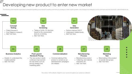 Organic_Business_Growth_Strategies_Developing_New_Product_To_Enter_New_Market_Graphics_PDF_Slide_1.jpg