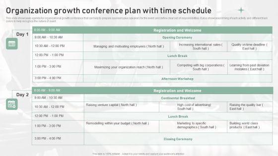 Organization_Growth_Conference_Plan_With_Time_Schedule_Pictures_PDF_Slide_1.jpg