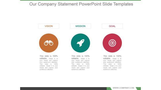 Our Company Statement Powerpoint Slide Templates Our Company Statement Powerpoint Slide Templates