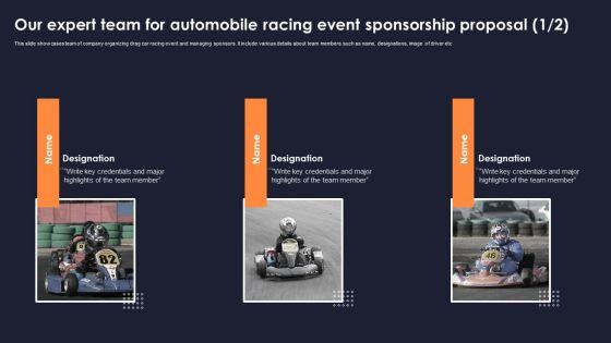 Our_Expert_Team_For_Automobile_Racing_Event_Sponsorship_Proposal_Brochure_PDF_Slide_1.jpg