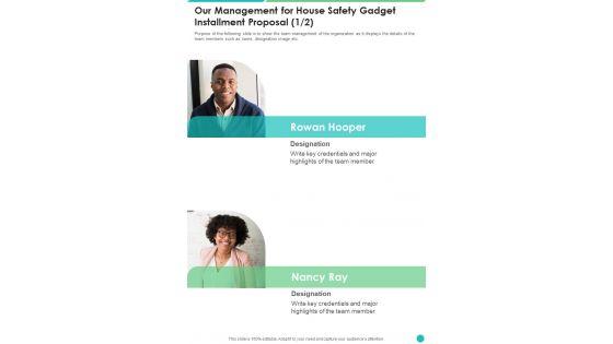 Our_Management_For_House_Safety_Gadget_Installment_Proposal_One_Pager_Sample_Example_Document_Slide_1.jpg