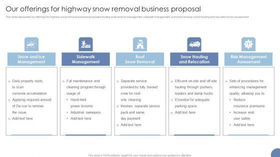 Our_Offerings_For_Highway_Snow_Removal_Business_Proposal_Ppt_Show_Design_Templates_PDF_Slide_1.jpg