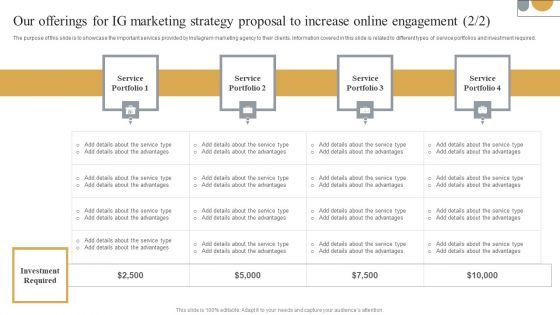 Our_Offerings_For_IG_Marketing_Strategy_Proposal_To_Increase_Online_Engagement_Sample_PDF_Slide_2.jpg