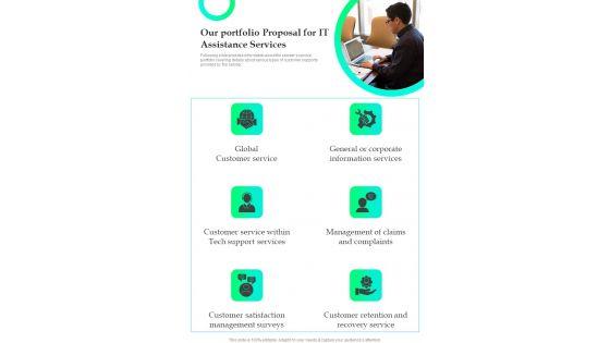 Our_Portfolio_Proposal_For_IT_Assistance_Services_One_Pager_Sample_Example_Document_Slide_1.jpg