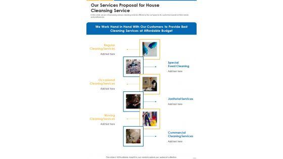 Our_Services_Proposal_For_House_Cleansing_Service_One_Pager_Sample_Example_Document_Slide_1.jpg