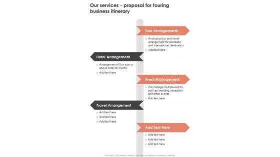 Our_Services_Proposal_For_Touring_Business_Itinerary_One_Pager_Sample_Example_Document_Slide_1.jpg