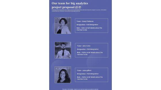 Our_Team_For_Big_Analytics_Project_Proposal_One_Pager_Sample_Example_Document_Slide_2.jpg