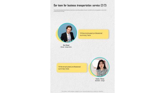 Our_Team_For_Business_Transportation_Service_One_Pager_Sample_Example_Document_Slide_2.jpg