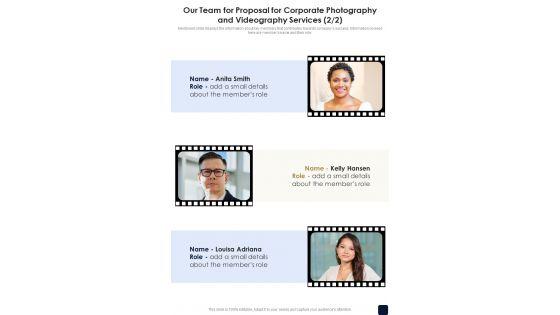 Our_Team_For_Corporate_Photography_And_Videography_Services_One_Pager_Sample_Example_Document_Slide_2.jpg