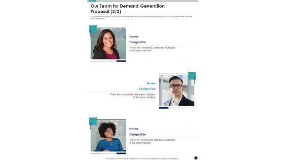 Our_Team_For_Demand_Generation_Proposal_One_Pager_Sample_Example_Document_Slide_2.jpg