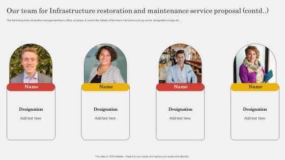 Our_Team_For_Infrastructure_Restoration_And_Maintenance_Service_Proposal_Topics_PDF_Slide_2.jpg