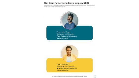 Our_Team_For_Network_Design_Proposal_One_Pager_Sample_Example_Document_Slide_1.jpg