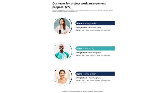 Our_Team_For_Project_Work_Arrangement_Proposal_One_Pager_Sample_Example_Document_Slide_2.jpg