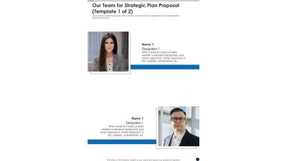 Our_Team_For_Strategic_Plan_Proposal_One_Pager_Sample_Example_Document_Slide_1.jpg