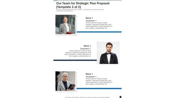Our_Team_For_Strategic_Plan_Proposal_One_Pager_Sample_Example_Document_Slide_2.jpg