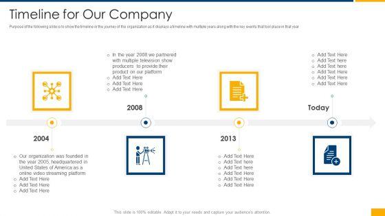 Over_The_Top_Business_Investor_Financing_Timeline_For_Our_Company_Graphics_PDF_Slide_1.jpg