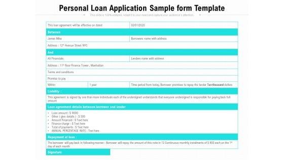 Personal_Loan_Application_Sample_Form_Template_Ppt_PowerPoint_Presentation_File_Templates_PDF_Slide_1.jpg