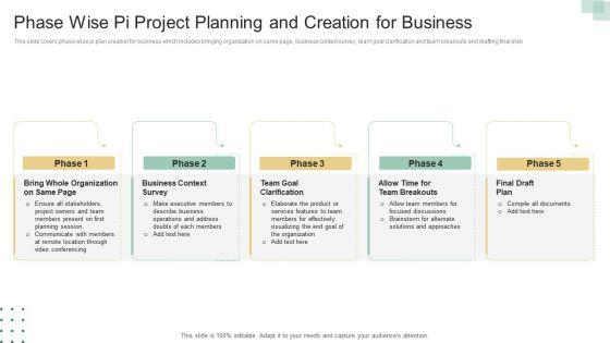 Phase Wise Pi Project Planning And Creation For Business Ppt Pictures Graphics Example PDF Phase Wise Pi Project Planning And Creation For Business Ppt Pictures Graphics Example PDF